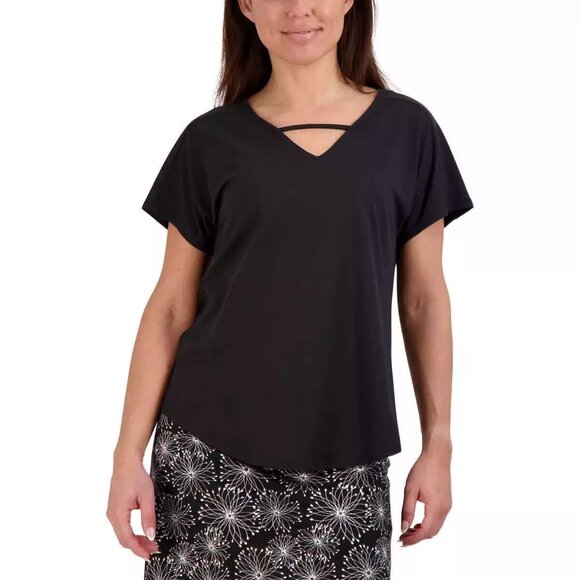 Tranquility by Colorado Clothing Women's Plus Size XXL Black Top Tee NWT - Picture 1 of 5